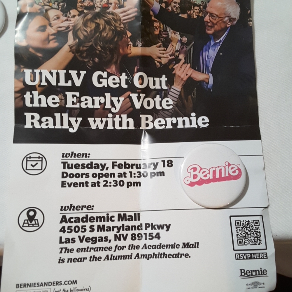 Bernie Sanders collectible pin